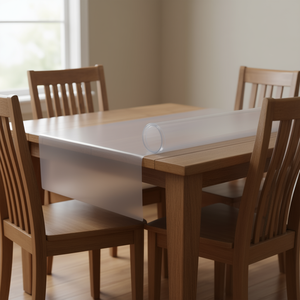 Clear Pvc Table <b>Protector</b> 54x54 Inch 1.5mm Thick <b>Desk</b> Cover Roll Closure - Product Image 2
