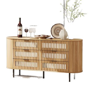 Cross-border Nordic style <b>sideboard</b>, tea cabinet, Japanese style <b>storage</b> cabinet, living room display cabinet, foyer entryway - Product Image 5