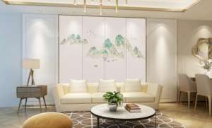 Özelleştirilmiş 3D oyma zanaat arka plan duvar paneli Modern tasarım tarzı oturma odası nakış paneli deri Villa otel odası - Product Image 4