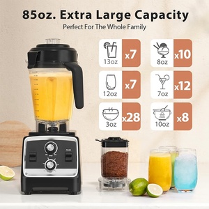 Licuadora de Pared de Gran Capacidad de 3 Litros, Licuadora de Cocina de <span class=keywords><strong>Doble</strong></span> Vaso y Molinillo, Vaso de 3 Litros, Licuadora 2 en 1 para Café y Jugos - Product Image 4