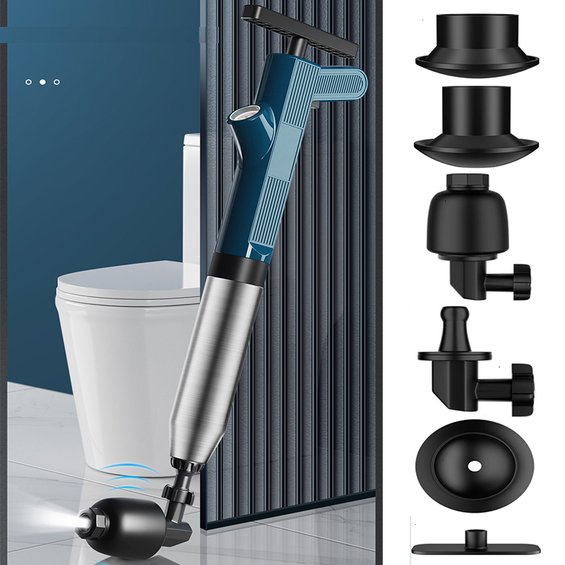 Toilet Plunger, Upgraded High Pressure Toilet Plunger Air Plungers Sink Plunger With Visual Barometer, Stainless Steel Air Drain Blaster, Powerful Drain Clog Remover For Bathroom,Kitchen,Clogged Pipe - View #3