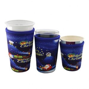 Manchon isotherme en néoprène personnalisé pour tasses à café glacé 16oz, 22oz, 32oz – Support portable par sublimation pour boissons chaudes et froides, idéal pour les aliments - Product Image 5