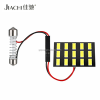 Ampoules automobiles 6/9/12/15/18/24 SMD LED en aluminium 12V certifiées CE, lampe de lecture intérieure de voiture T10 BA9S, dôme festoon blanc