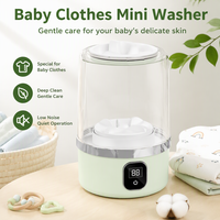 Mini-lave-linge compact 2L pour vêtements de bébé, bavoirs et couches, idéal pour un usage quotidien et un rangement facile