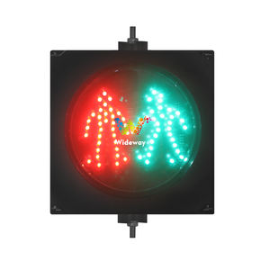 300mm PC LED IP65 PC 歩行者用信号機 DC12V/ソーラー 2-in-1 交通信号 - Product Image 1