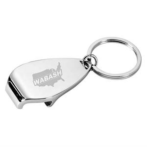 Portachiavi personalizzati portachiavi apribottiglie per birra in metallo MOQ basso personalizza il Logo con materiale in lega di zinco - Product Image 1