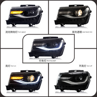 Nouvel ensemble de phares LED 12V pour voitures Camaro 2014-2015 - Modifie les clignotants et l'éclairage avant RGB