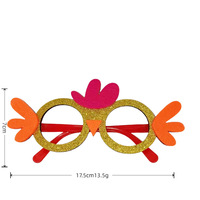 Lunettes en plastique lapin et poussin pour déguisement de fête de promo, cadre amusant, Chine 008-2
