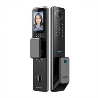 Cerradura Inteligente para Puerta Chuangjia con Reconocimiento Facial 3D, Huella Dactilar, Teclado y Wi-Fi, Totalmente Automática para Puerta de Seguridad