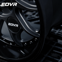 Ruedas EVOR 2/ Negro Mate Satinado, Llanta de Aleación Cóncava de Aluminio para Automóvil Mercedes C8 SF90, 16-26 Pulgadas, Lujo
