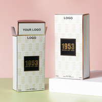 Boîte d'emballage en papier pliable personnalisée pour crème pour le visage, cosmétiques, avec laminage mat, boîtes d'emballage pour soins de la peau, parfumerie