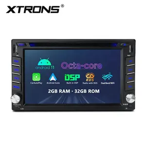 Автомобильный dvd-плеер XTRONS, стерео-проигрыватель на android 12, с сенсорным экраном, для Nissan tiida pathfinder livina, типоразмер 2 din