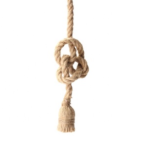 Lámpara Colgante Vintage de <span class=keywords><strong>Cuerda</strong></span> de Cáñamo con una o Dos Cabezas, E26, Iluminación Industrial Creativa - Product Image 2