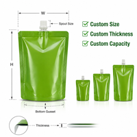 Bolsa Doypack Personalizada con Boquilla y Tapa de Rosca, Brillante, para Líquidos, Detergentes y Desinfectantes, Venta al por Mayor