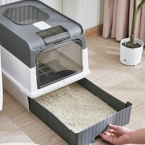 Tiroir totalement fermé anti-odeur bac à litière Runpin Jx-0036 stérilisé aux UV Extra Large bac à litière pour <span class=keywords><strong>chat</strong></span> produits de nettoyage pour animaux de compagnie - Product Image 3
