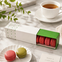 Boîtes d'emballage en papier pliables pour gâteaux, biscuits, pain, pâtisseries, beignets, macarons, avec logo personnalisé, écologiques, de qualité alimentaire, imprimées