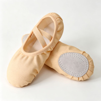 Zapatillas de Ballet para Niñas Pequeñas, Suaves, Antideslizantes, con Suela Dividida para Práctica y Entrenamiento