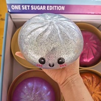 Jouets Squishies en TPR de 15 cm, en forme de boulettes, colorés, anti-stress pour enfants de 5 à 7 ans