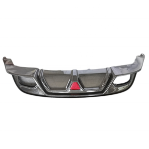 Labio trasero del difusor trasero de fibra de carbono verdadero estilo C 3K con LED para 2013-2019 <span class=keywords><strong>Jaguar</strong></span> - Product Image 1