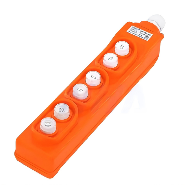 Iehc COP-23 IP54 Rainproof Push Button Switch Flat Head Crane Control Station 500V 2A Plastic