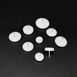 Diyamei Plastic <b>Floor</b> Nails White Furniture Felt Pads Anti Scratch Anchor Nails For <b>Sofa</b> Furniture Accessories - Product Image 1