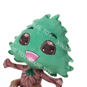 Personalize adorável árvore em forma de árvore, brinquedo de pelúcia, máscara, venda quente, 25cm, árvores de natal, árvores de pelúcia, brinquedos com impressão