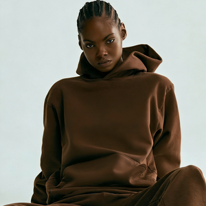 Sweat-shirt à capuche unisexe en molleton de coton écologique de haute qualité, surdimensionné, pour l'hiver, streetwear pour hommes, impression en mousse gonflée - Product Image 1