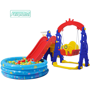 Feiqitoy, columpio para interiores, juguetes deslizantes para niños, casa de juegos de plástico, trampolín, parque de aventuras, guardería, uso doméstico para juegos infantiles - Product Image 1