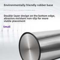 Poubelle de rangement en acier inoxydable pour hôtel, design rond avec cendrier, modèle vertical pour halls d'entrée, couloirs et entrées d'ascenseurs