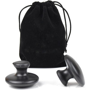 Batu Pijat Bentuk Jamur, Batu Basalt Lava Alami, Alat Gua Sha untuk Terapi Pijat Spa Esensial - Product Image 5