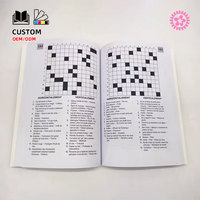 Coffret de livres d'activités personnalisés à couverture souple pour adultes : puzzles de mots croisés et Sudoku, impression à la demande