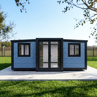 Usine chinoise, maison modulaire extensible de luxe sur mesure de 20 pieds et 40 pieds avec applications de chambre à coucher de type centre commercial, structure en acier moderne