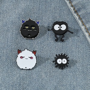 Dễ thương phim hoạt hình bồ hóng Sprite Trâm Kawaii bụi Bunny cho dễ thương Pin <span class=keywords><strong>Studio</strong></span> <span class=keywords><strong>Ghibli</strong></span> lấy cảm hứng từ kim loại huy hiệu Đen Nickel - Product Image 1