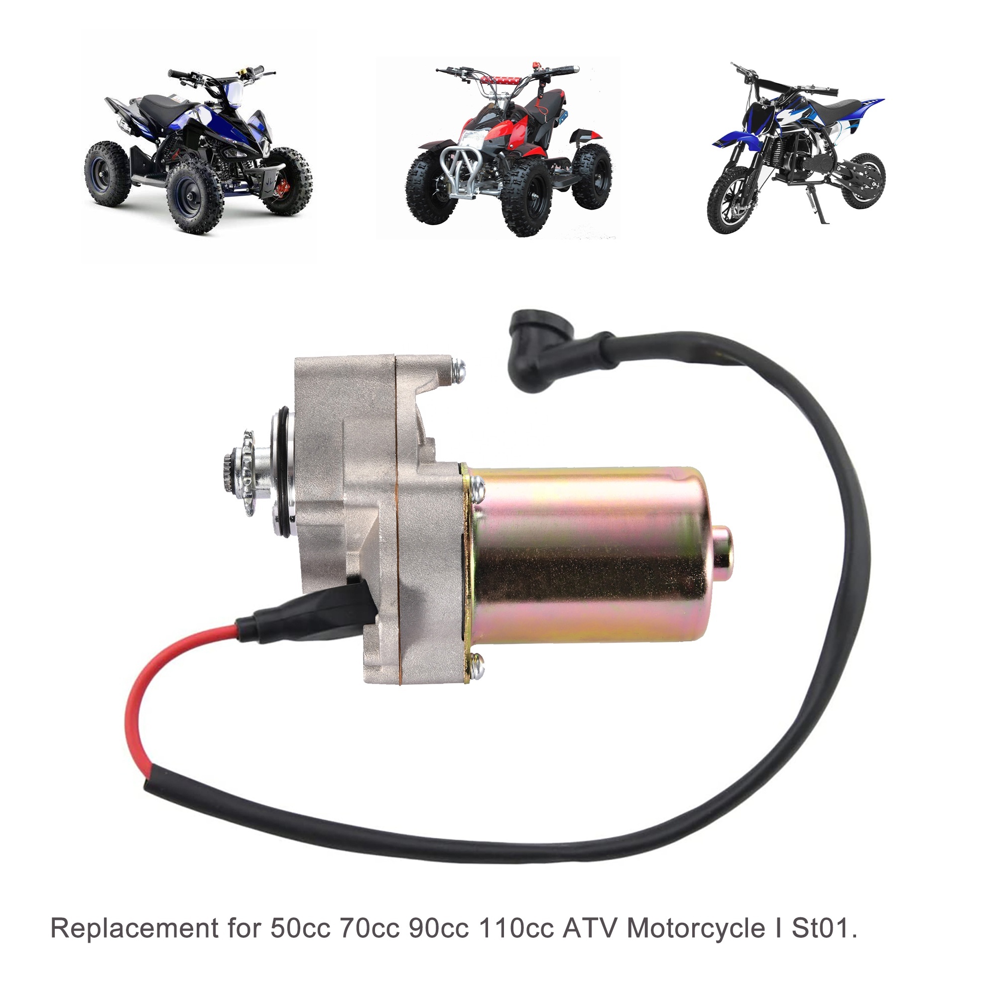 GOOFIT Ensemble Pompe De Frein + Plaquettes De Frein Avant Pour Moto 50cc 70cc 90cc 110cc 125cc Dirt Bike Quad ATV Scooter Chinois