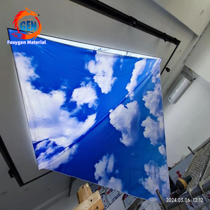 Película de Techo Elástica de PVC Translúcida FOXYGEN de 6 Metros de Ancho con Diseño de Cielo Impreso con UV para Decoración del Hogar, Techo de Piscina, Bricolaje - Product Image 2