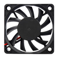 Personnalisable 70x70 X10mm Axial PC Extractor Brushless DC Cooling Fan 12V DC 2 Pin Heat Sink High-Speed Computer Cooling Plastic