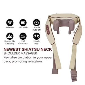 Ceinture de massage électrique chauffante pour le cou et les épaules, soulagement de la douleur, pétrissage profond des tissus, massage Shiatsu cervical et dorsal - Product Image 3