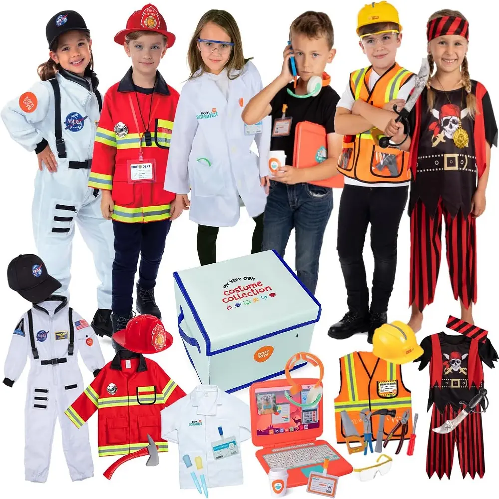 I bambini vestono i costumi in età prescolare giocattoli educativi per bambini costumi fantasiosi per la scuola giochi di ruolo giocattoli per giochi di finzione