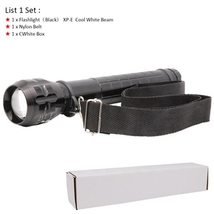 Công suất cao 3Watt <span class=keywords><strong>LED</strong></span> <span class=keywords><strong>Torch</strong></span> Heavy Duty ngoài trời <span class=keywords><strong>Torch</strong></span> Zoom có thể sạc lại đèn pin với nylon dây đeo la bàn 3xd Pin - Product Image 2