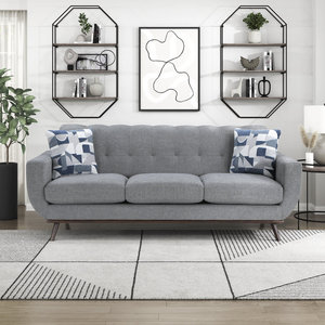 Mejor Sofá Cama Plegable Moderno Tipo Puff con Botones, Sillón de Compresión, Mueble para Sala de Estar - Product Image 2