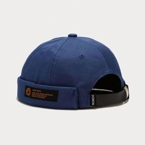 หมวกยัปปี้แบบเรียบง่ายย้อนยุคสำหรับผู้ชายหมวกฮิปฮอปทันสมัยหมวกเบสบอลสไตล์สตรีทพร้อมฉลากทอ - Product Image 6