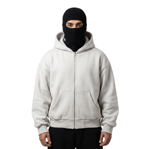 Sudadera con Capucha de Moda Otoño-Invierno, Doble Capucha, Máscara Ninja, Pasamontañas Bordado, Ropa Exterior para Hombre y Mujer, Color Sólido, Nuevo Diseño - Product Image 1