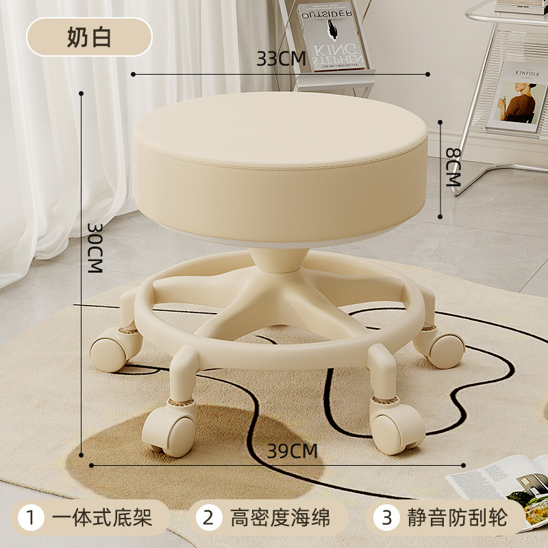 White thickened flat rice five-claw rice wheel