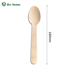 Cuchara <span class=keywords><strong>de</strong></span> <span class=keywords><strong>madera</strong></span> desechable para postres, venta al por mayor, <span class=keywords><strong>precio</strong></span> <span class=keywords><strong>de</strong></span> fábrica - Product Image 3