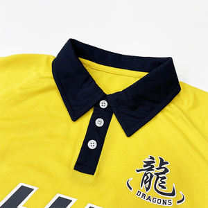 Camiseta de Fútbol Personalizada con Cuello Polo y Manga Corta, Logotipo Impreso por Sublimación, Tejido de Poliéster Transpirable, Conjuntos de Camisetas de Fútbol - Product Image 2