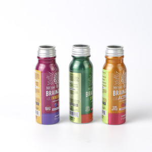 <span class=keywords><strong>2025</strong></span> Trung Quốc nóng Bán thiết kế đầy màu sắc kim loại nhôm rỗng chai nước giải khát nước trái cây cà phê gói nước với 38 Mét Miệng - Product Image 3