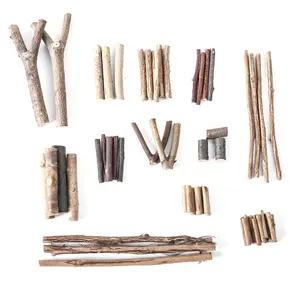 Chine vente en gros 100g composants en bois pour l'artisanat et le bricolage, pièces de bois, ensemble de découpes, tranche de bois
