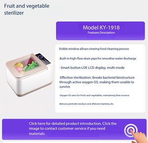 Lavadora Portátil de Frutas y Verduras <span class=keywords><strong>para</strong></span> el Hogar, Limpiador de Vegetales Inalámbrico, Purificador de Alimentos, Máquina de Limpieza - Product Image 2