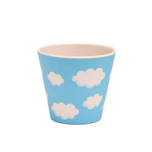 Tazza da Espresso 90 Ml in Ceramica con Design Nuvole Blu Cielo - Product Image 1