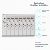Unité de distribution d'énergie à isolation sèche à l'air, 12 kV 630 A, type Eco Gas Ring Main Unit, personnalisée en usine